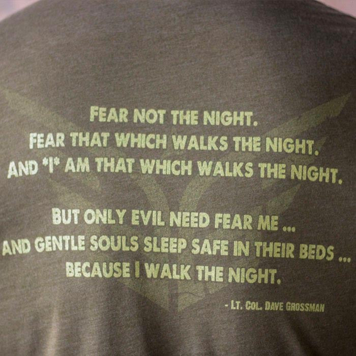 "Angel Of The Night” T-Shirt - Green - Blue Grit