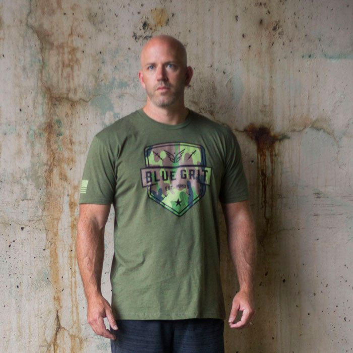 "Angel Of The Night” T-Shirt - Green - Blue Grit