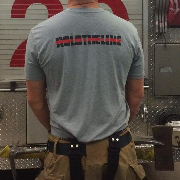 Hold The Line (Bravest Edition) T-Shirt - Blue Grit