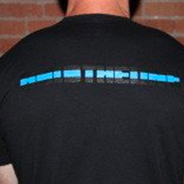 Hold The Line T-Shirt - Black - Blue Grit