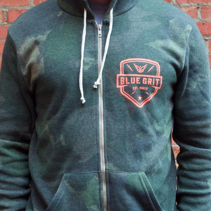 Limited Edition "Urban Hide" Hoodie - Blue Grit
