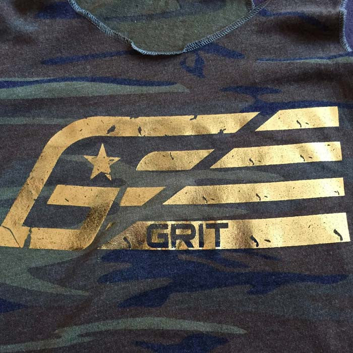Women's Pure Grit Tank - Camo - Blue Grit