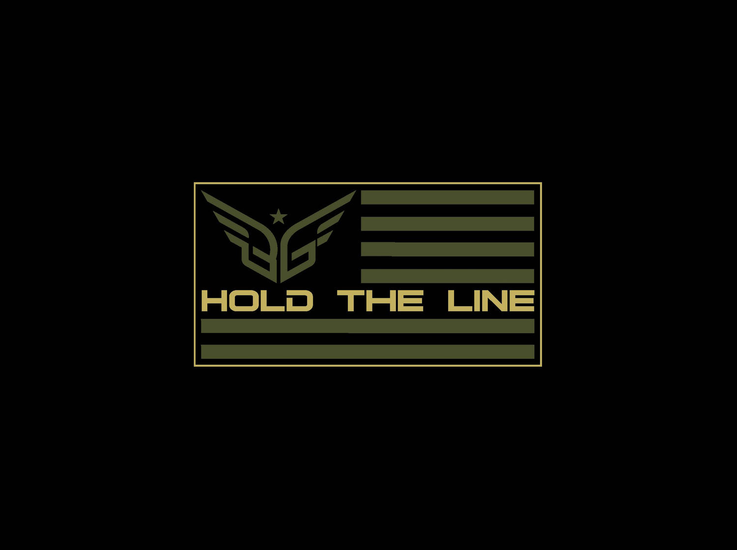 Blue Grit Hold the line patch