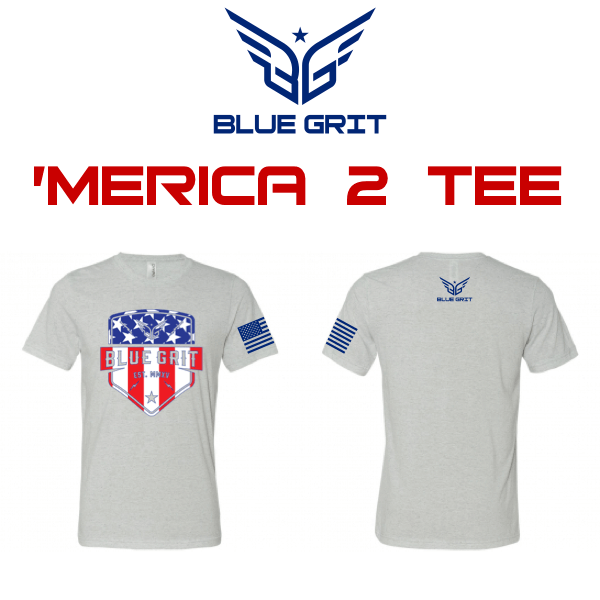 'Merica 2 T-shirt - Blue Grit