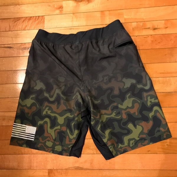 Alfa short (camo) - Blue Grit